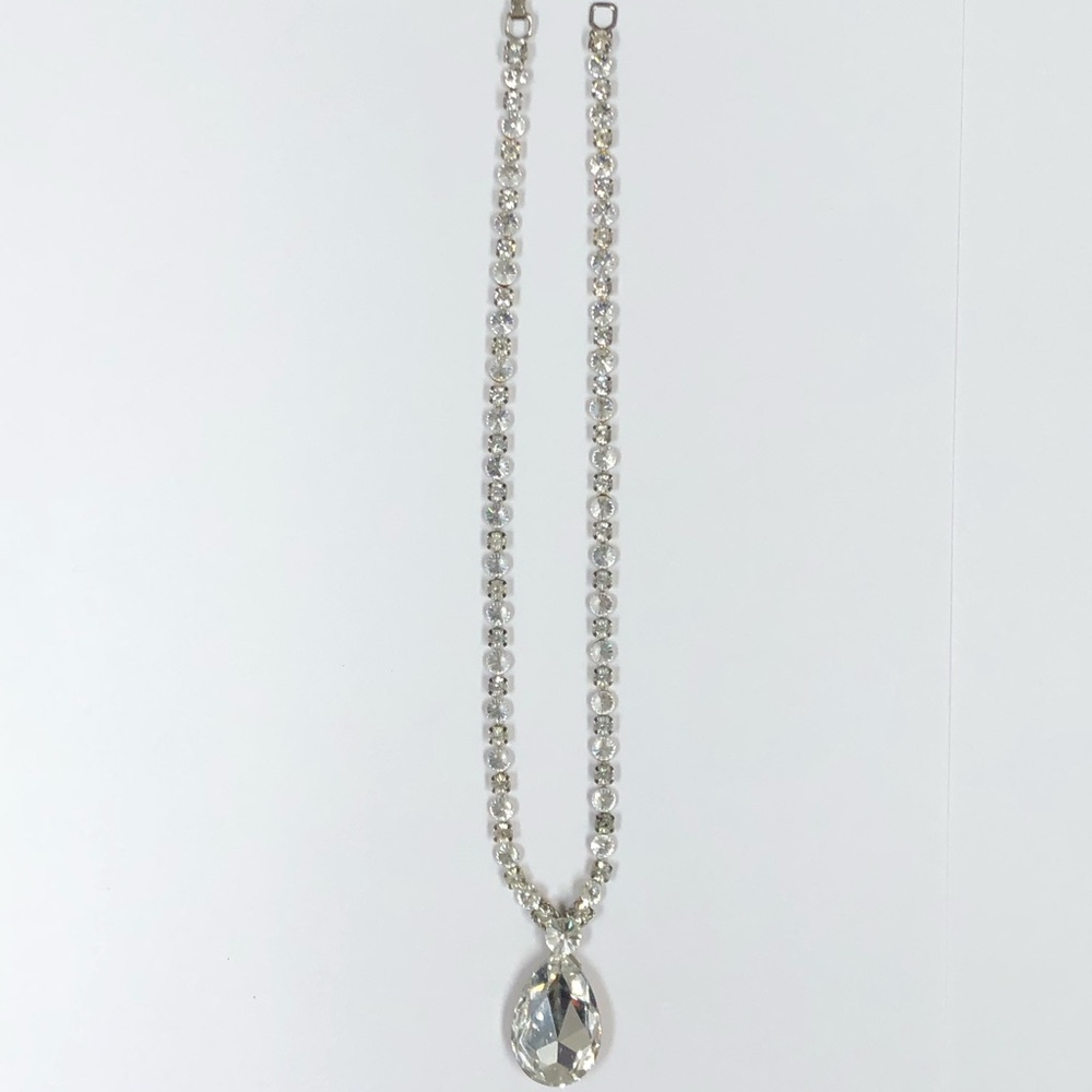 Rhinestone Crystal Pendant Necklace